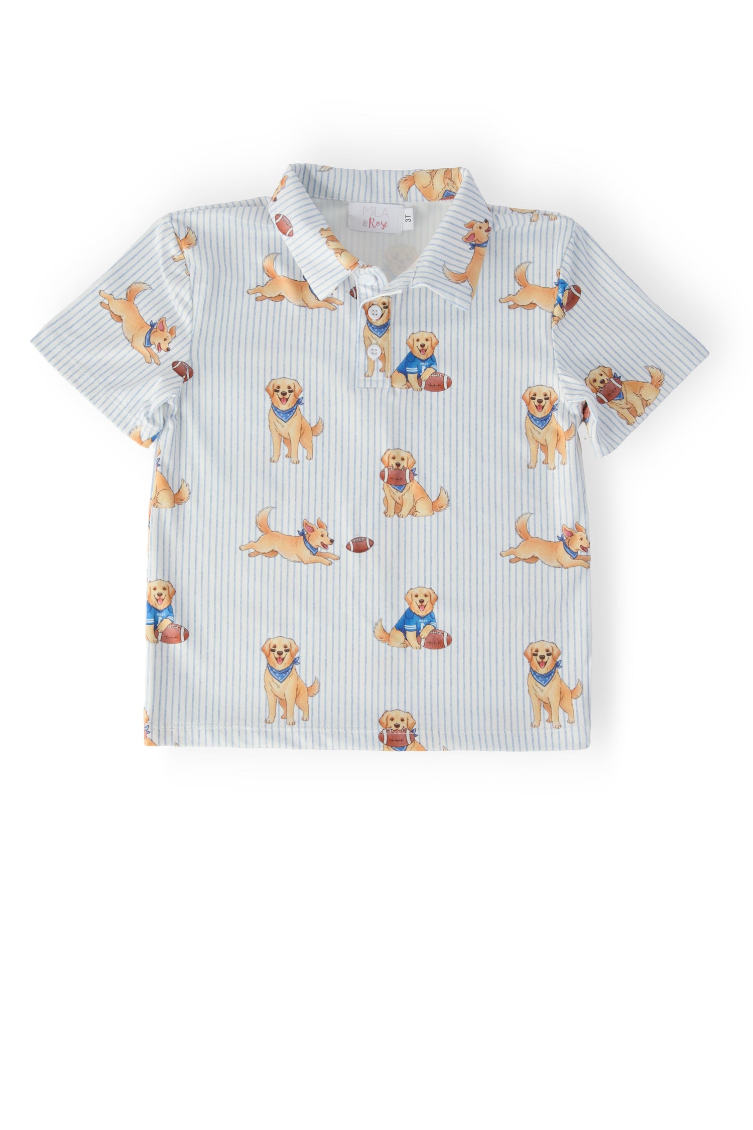 Mila & Rose boys' Quarter-Bark short-sleeve polo shirt