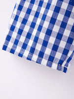 Rylee Faith Designs Boys Thanksgiving Smocking Embroidered Plaid Outfit Set - Apparel & Accessories > Clothing > Baby & Toddler Clothing Outfit