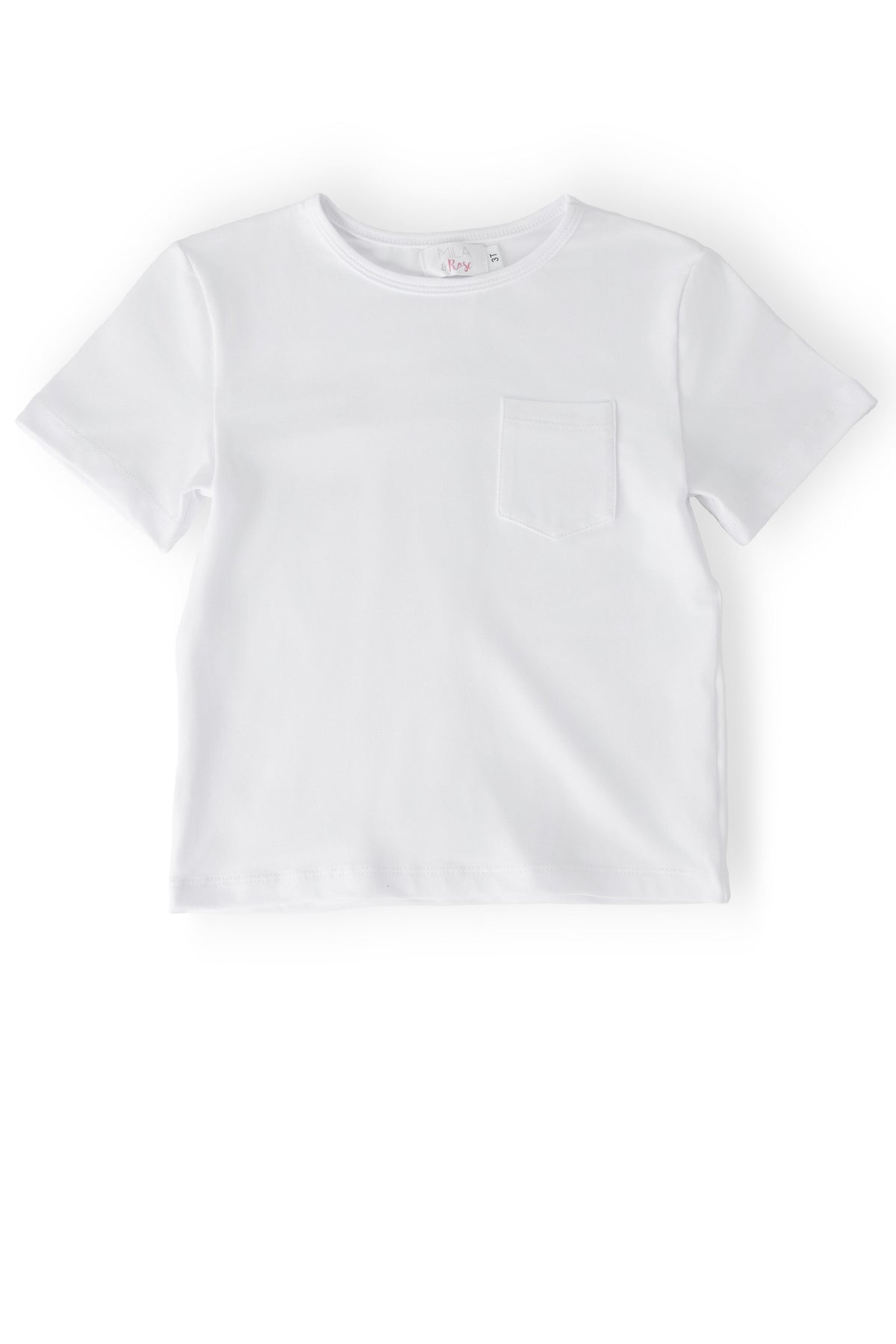 Boys White S/S Pocket Tee - Sleeve, White, Textile, Active Shirt, Waist | Everetts Place