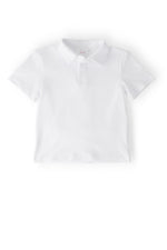 Mila & Rose baby boys' white short sleeve polo.