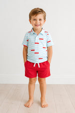 Boys Block Party S/S Polo by Mila & Rose ® at Everetts Place