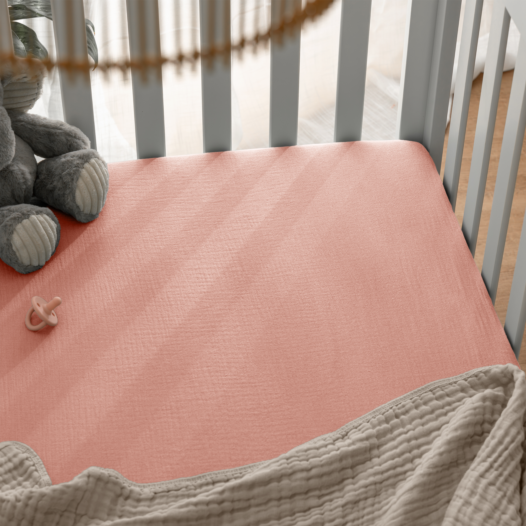 Breathable Muslin Fitted Crib Sheet Universal Fit Mattresses Comfy Cubs Everetts Place: Online Boutique
