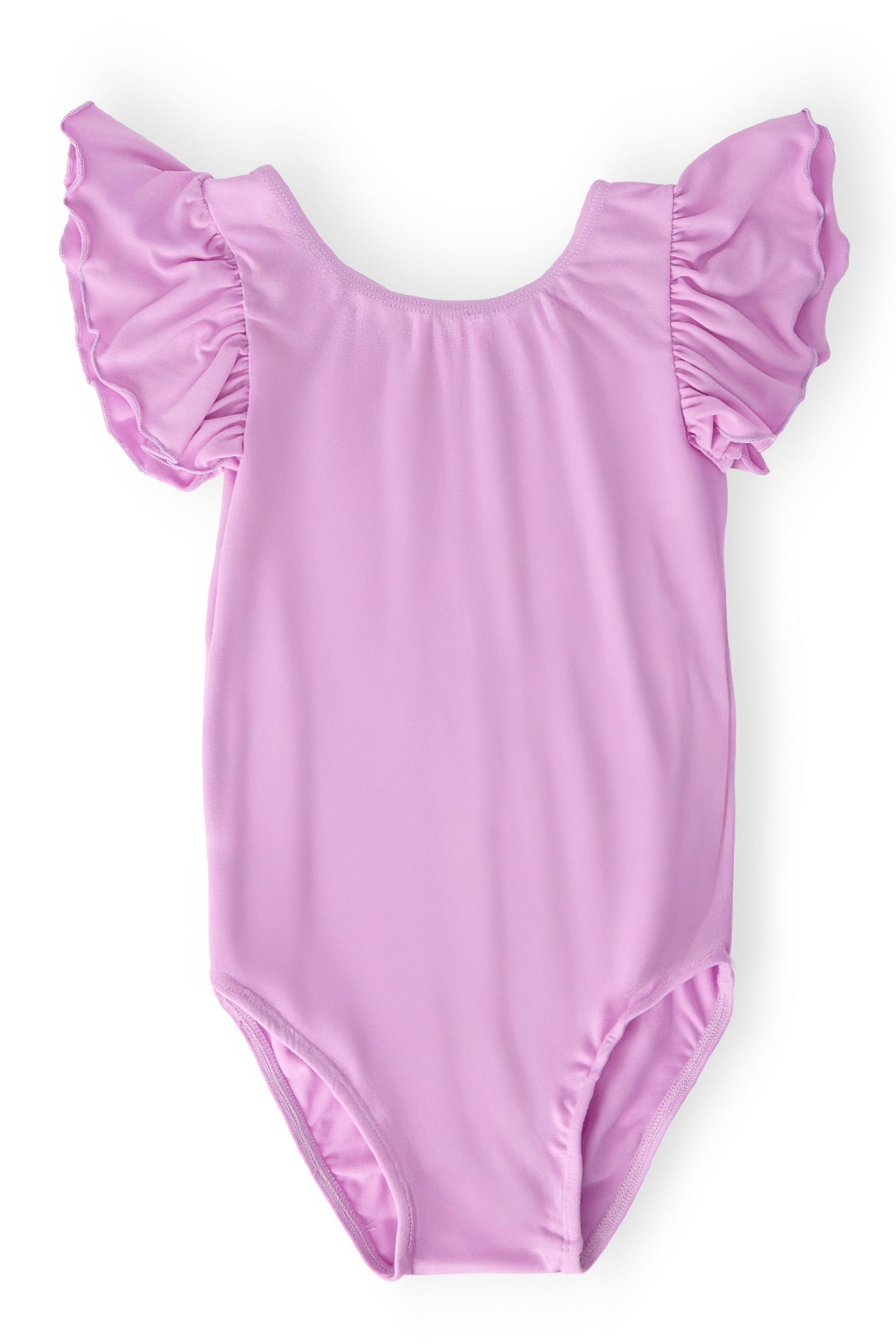 Bright Lilac Flutter Sleeve Leotard For Toddler Dancer Mila & Rose ® Everetts Place: Online Boutique