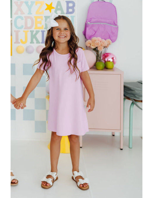 Polyester Spandex Ruffle T-Shirt Dress by Mila & Rose ®