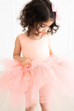 Bright Peach Tank Tutu Leotard For Girls Dance Class Cheery Mila & Rose ® Everetts Place: Online Boutique