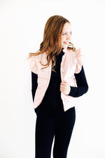 Mila & Rose ® Bright Pink Checker Puffer Vest For Winter Wardrobe - Everetts Place Boutique - 