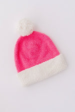 Mila & Rose ® Bright Pink Coconut Cozy Pom Beanie For Kids Mila Rose - Everetts Place Boutique - 