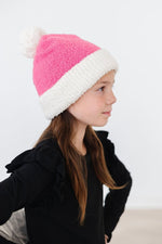 Mila & Rose ® Bright Pink Coconut Cozy Pom Beanie For Kids Mila Rose - Everetts Place Boutique - 