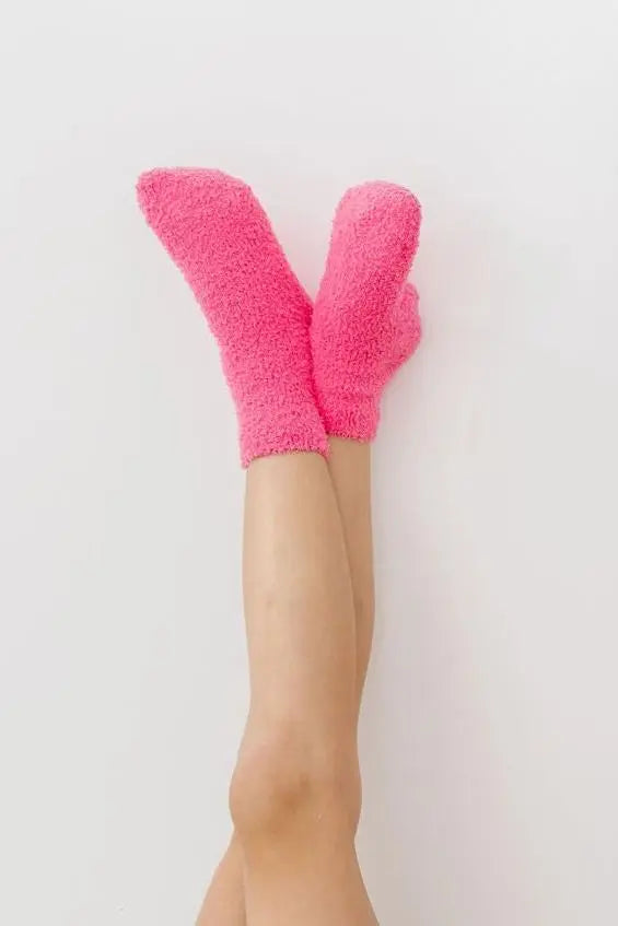 Mila & Rose ® Bright Pink Cozy Socks for Kids Mila and Rose Collection - Apparel & Accessories > Clothing > Socks Cozy Socks