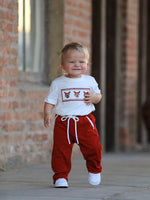 Boys Christmas Reindeer T-Shirt & Pants Set by Rylee Faith Designs