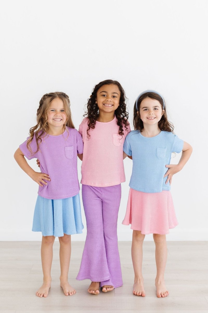 Mila & Rose ® Bubblegum Pink Scrunchy Pocket Tee for Girls Mila Rose - Everetts Place Boutique - 