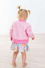 Bubblegum Pink Sequin Jacket For Girls Sparkle Style Mila & Rose ® Everetts Place: Online Boutique