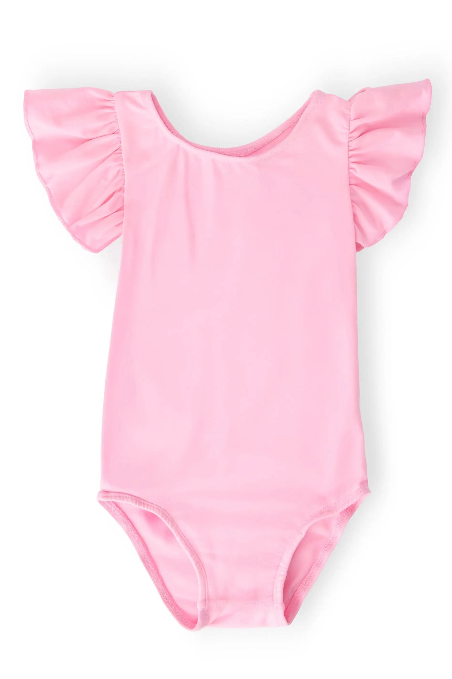 Mila & Rose ® Bubblegum Pink Short Sleeve Flutter Leotard For Girls - Apparel & Accessories > Clothing > Activewear > Dance Dresses, Skirts & Costumes Flutter Leotard S/S