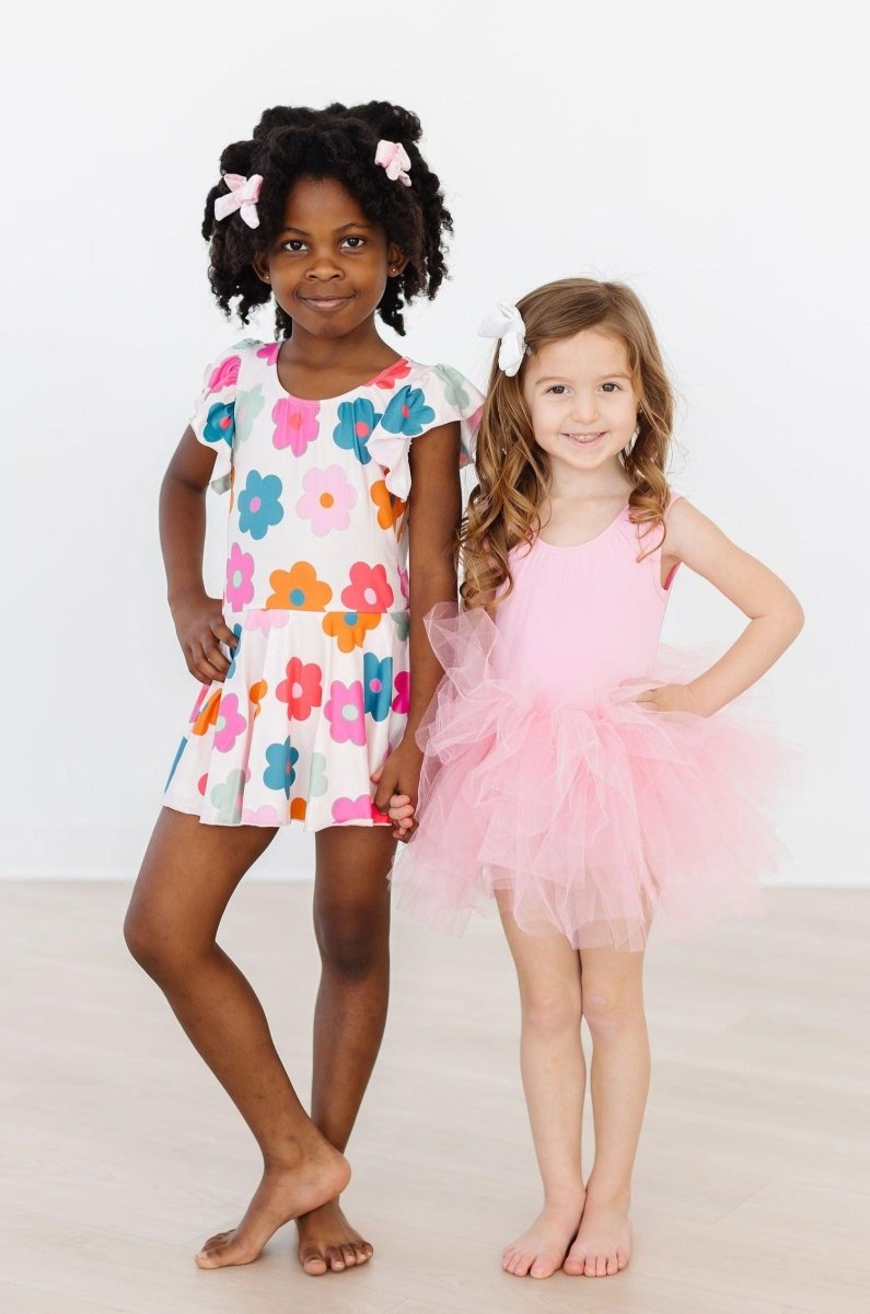 Mila & Rose ® Bubblegum Pink Tank Tutu Leotard For Girls Dance Class - Everetts Place Boutique - 
