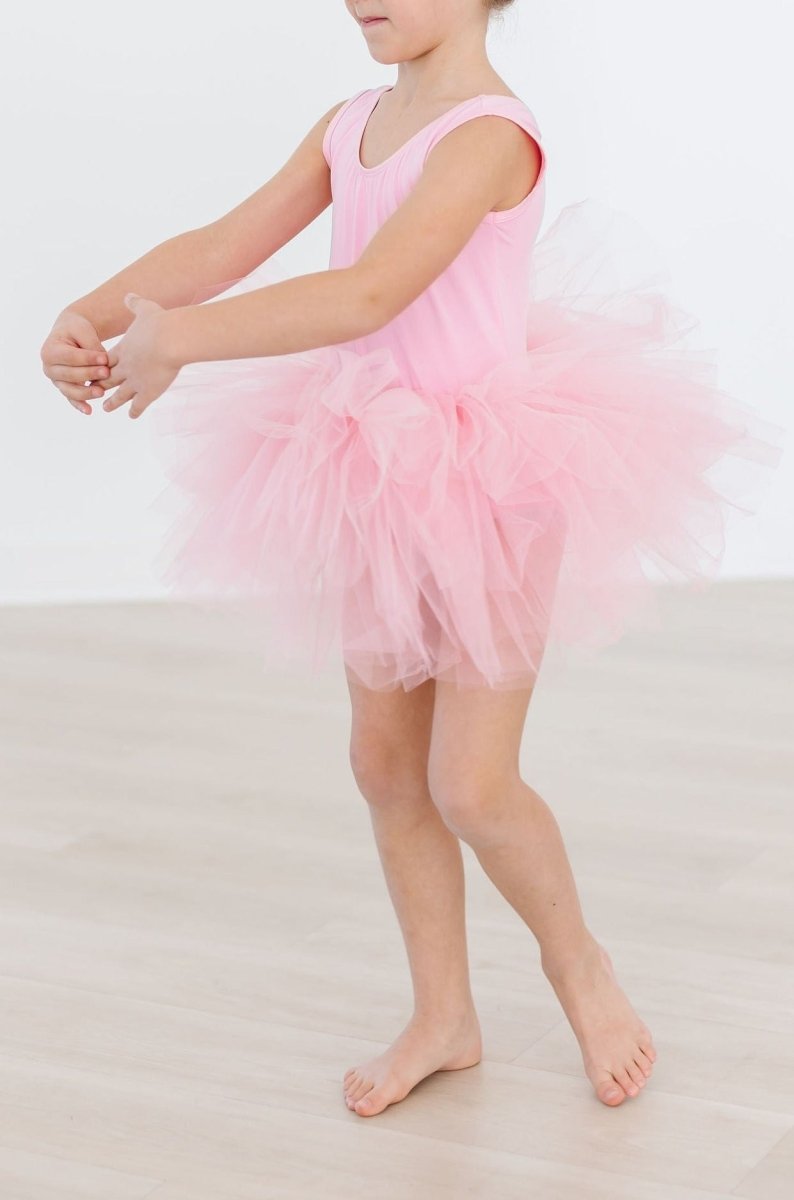 Mila & Rose ® Bubblegum Pink Tank Tutu Leotard For Girls Dance Class - Everetts Place Boutique - 