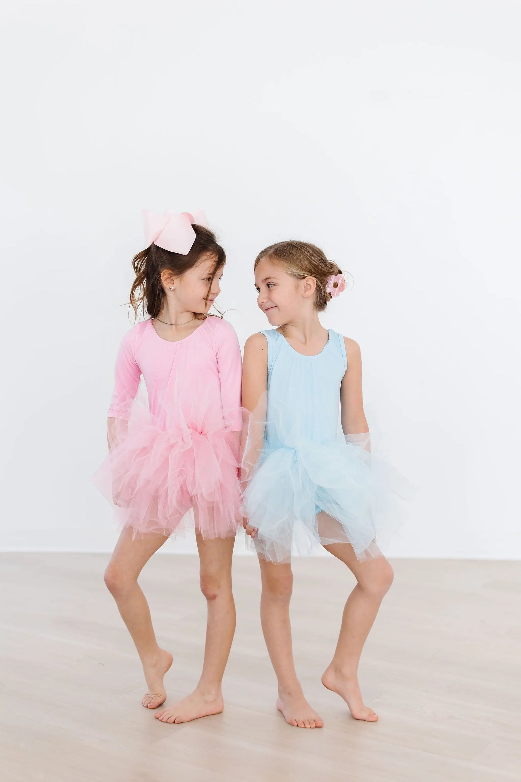 Bubblegum Pink Three Quarter Tutu Leotard For Girls Dance Mila & Rose ® Everetts Place: Online Boutique