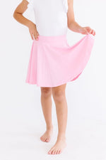 Mila & Rose ® Bubblegum Pink Twirl Skort With Attached Shorts For Girls - Everetts Place Boutique - 