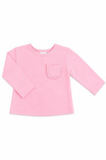 Bubblegum Pink L/S Ruffle Pocket Tee by Mila & Rose ®