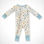 Kolorful Bug Buddies Bamboo Baby Pajamas with Two Way Zipper and Fold Over Hands and Feet - Apparel & Accessories > Clothing > Baby & Toddler Clothing > Baby & Toddler Sleepwear Pajama