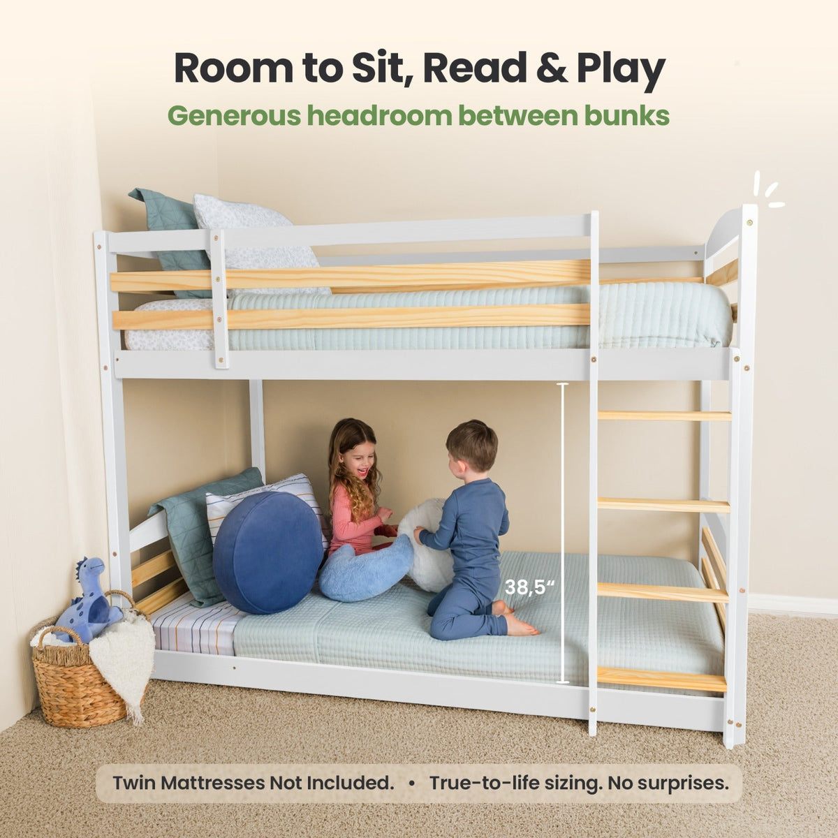 Solid Wood Kids Bunk Bed by Ocodile.com