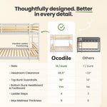 Solid Wood Kids Bunk Bed by Ocodile.com