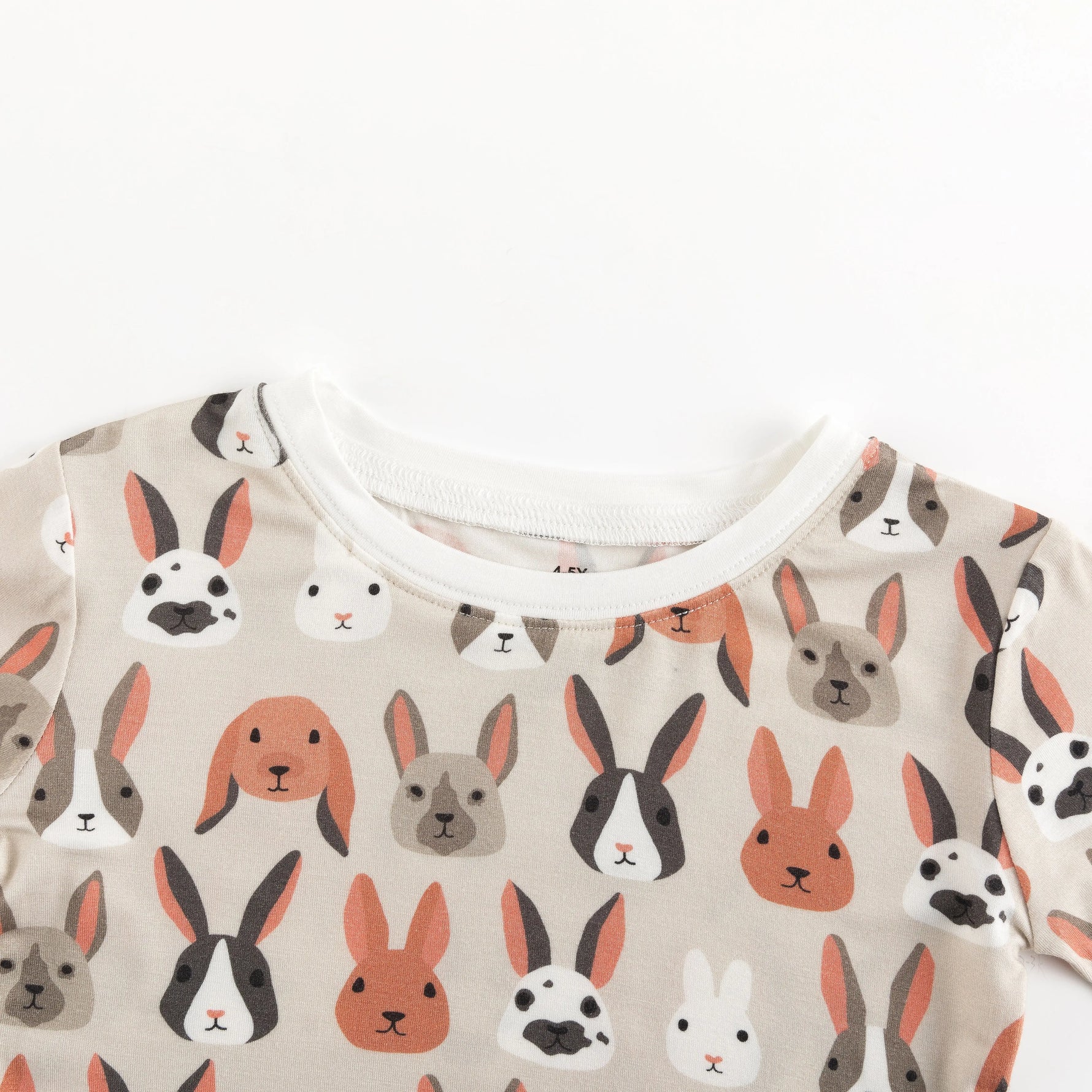 Dreamlet Bunny Crew Two Piece Set Dreamlet Bamboo Viscose Spandex - Apparel & Accessories > Clothing > Baby & Toddler Clothing > Baby & Toddler Sleepwear Two Piece PJs