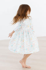 Bunny Dreams 3/4 Sleeve Pocket Twirl Dress For Girls Mila & Rose ® Everetts Place: Online Boutique