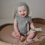 Mushie Bunny Teether Made from Non Toxic Food Grade Silicone - Baby & Toddler > Baby Toys & Activity Equipment > Baby Soothers teether
