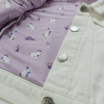 Bubble Baby Bunny | Ivory Denim Jacket - 