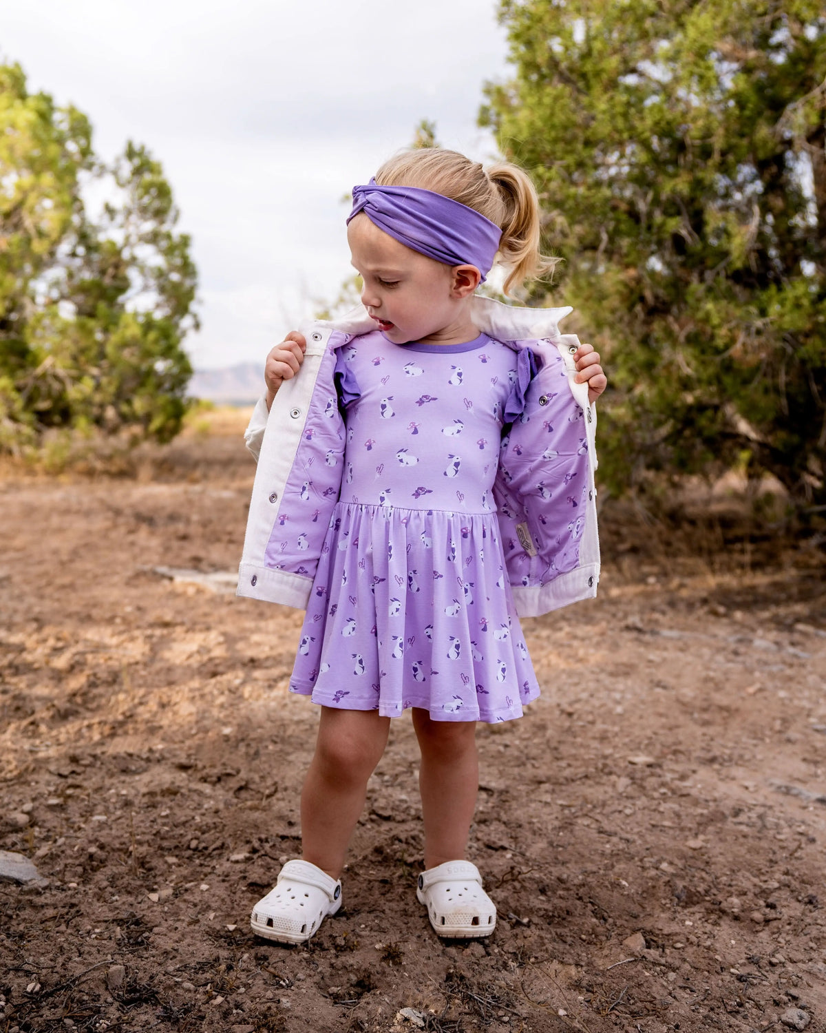 Bubble Baby Bunny | Ivory Denim Jacket - 