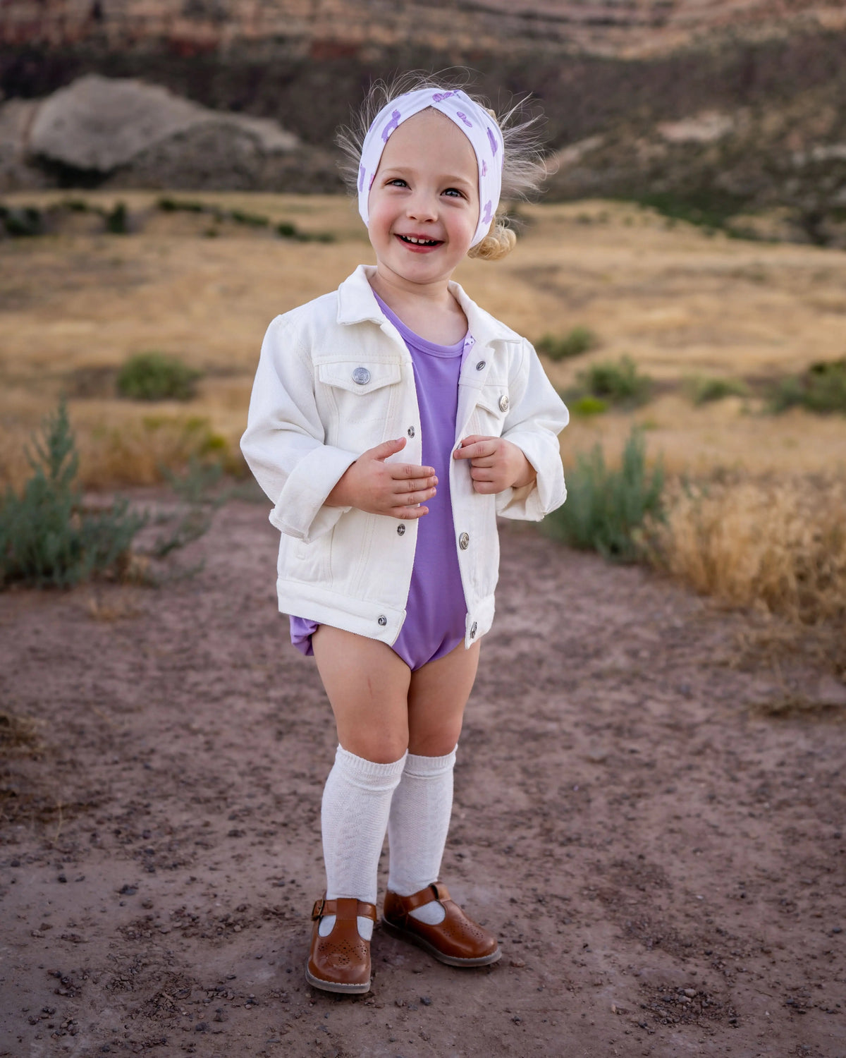 Bubble Baby Bunny | Ivory Denim Jacket - 