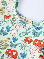 Rylee Faith Designs Bunny and Mushroom Print Girls' Dress - 