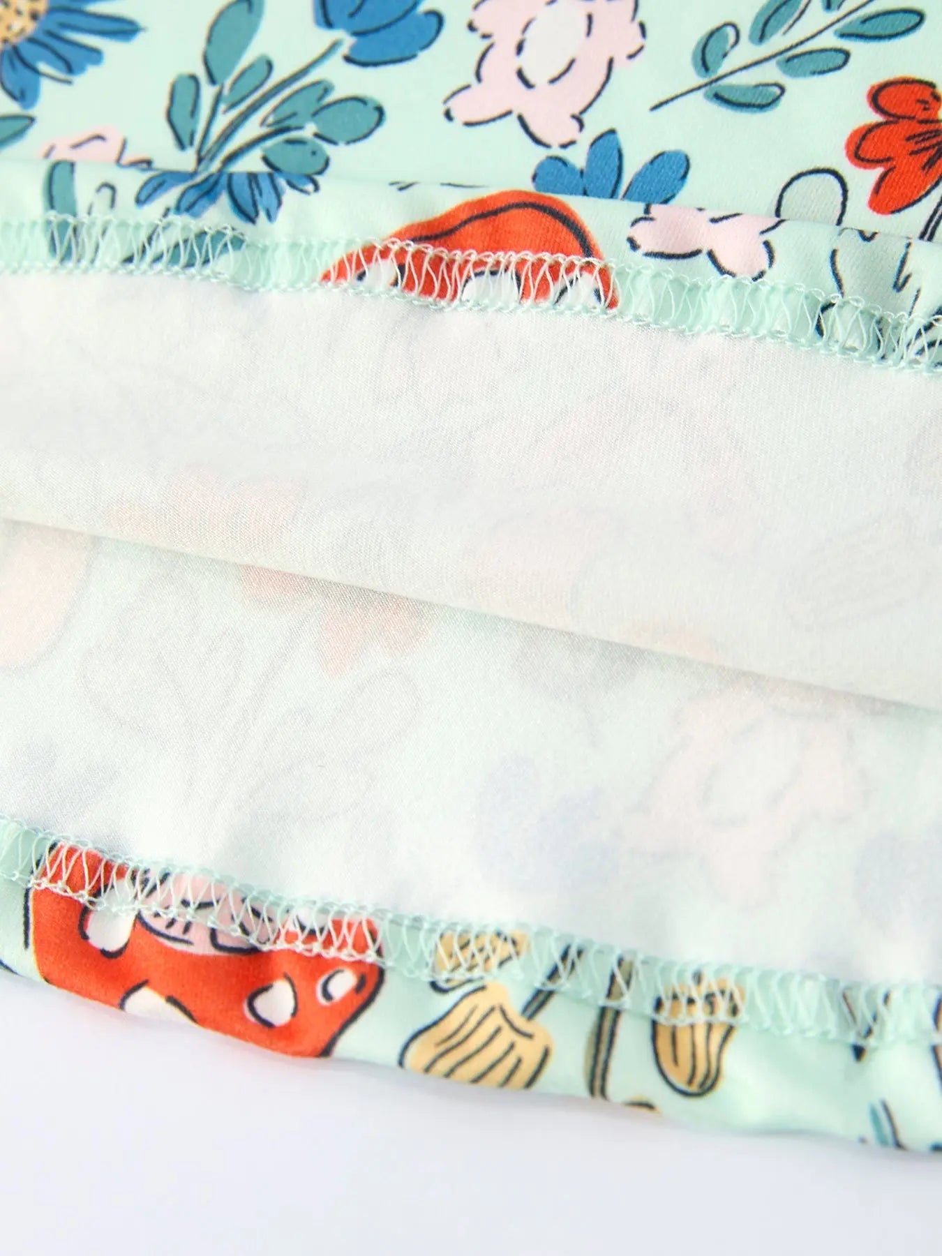 Rylee Faith Designs Bunny and Mushroom Print Girls' Dress - 