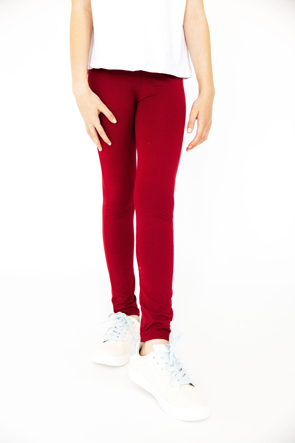 Mila & Rose organic baby burgundy leggings