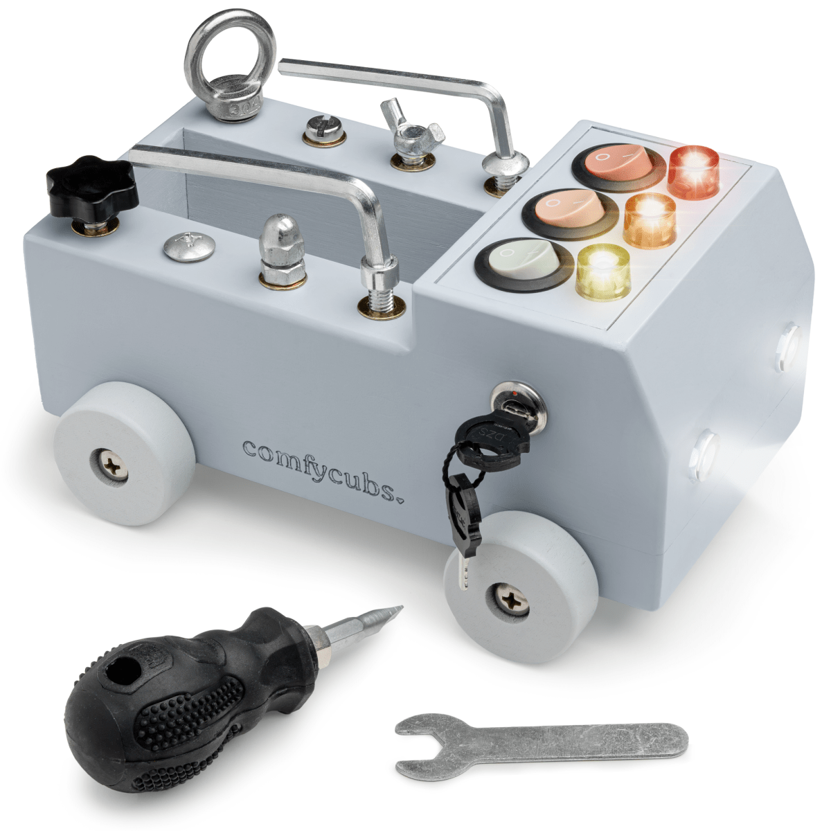 Comfy Cubs Busy Board Toy Truck Set For Ages 3 And Up Pacific Blue - Everetts Place Boutique - 