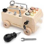 Busy Board Toy Truck Set Natural Wood For 3 Plus Ages Comfy Cubs Everetts Place: Online Boutique
