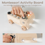 Busy Board Toy Truck Set Natural Wood For 3 Plus Ages Comfy Cubs Everetts Place: Online Boutique