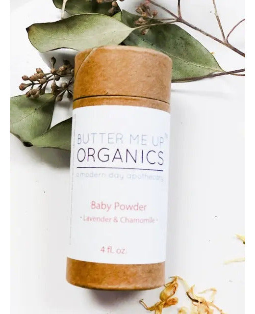 Butter Me Up Organics All Natural Talc Free Baby Powder Feminine Care Butter Me Up Organics