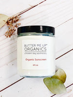 Butter Me Up Organics Natural Sunscreen SPF 45 Non Nano Zinc Oxide Butter Me Up Organics 