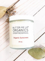 Butter Me Up Organics Natural Sunscreen SPF 45 Non Nano Zinc Oxide Butter Me Up Organics 
