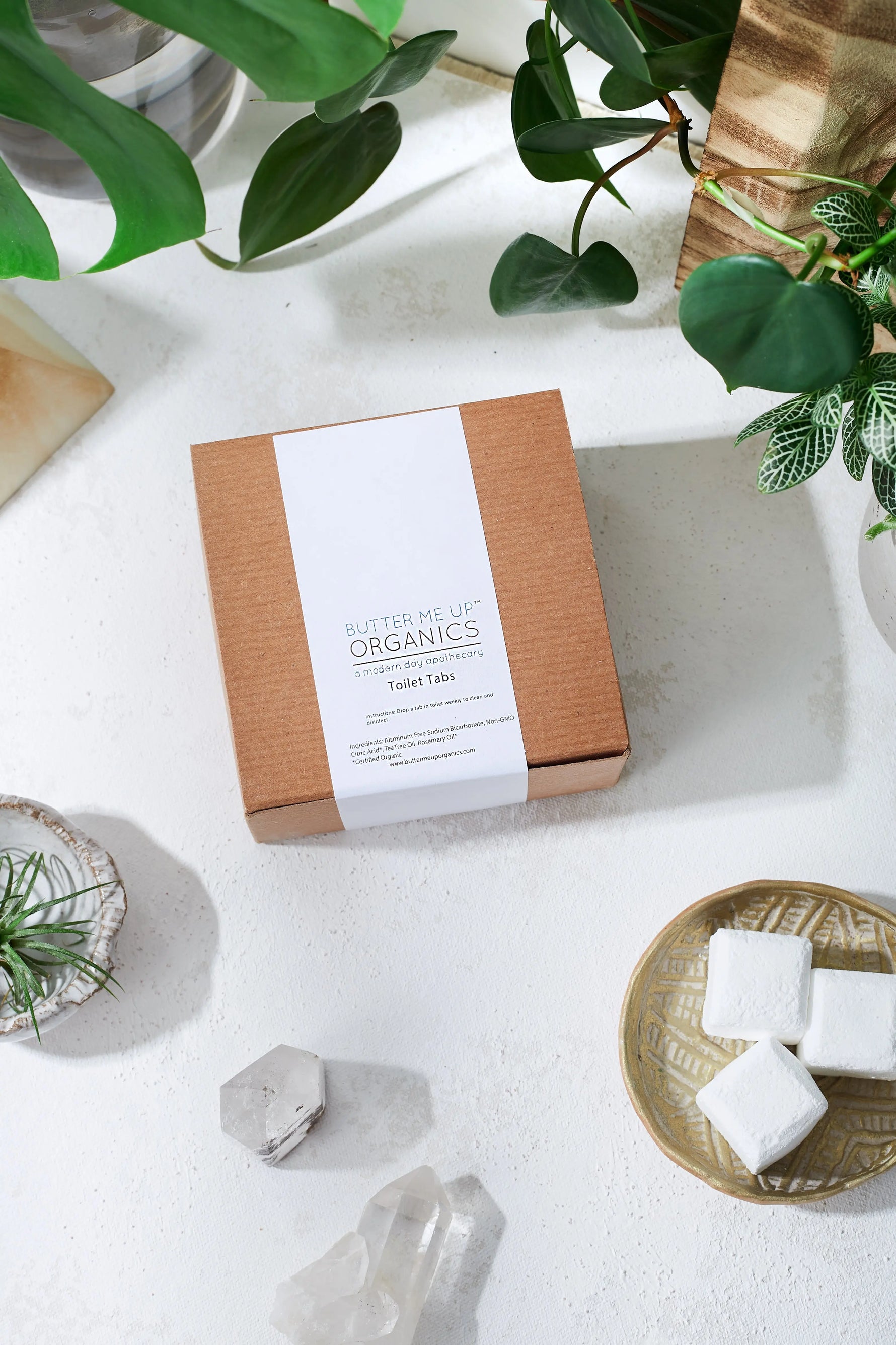 Butter Me Up Organics Organic Toilet Tabs Antibacterial Cleaning Tablets Butter Me Up Organics 