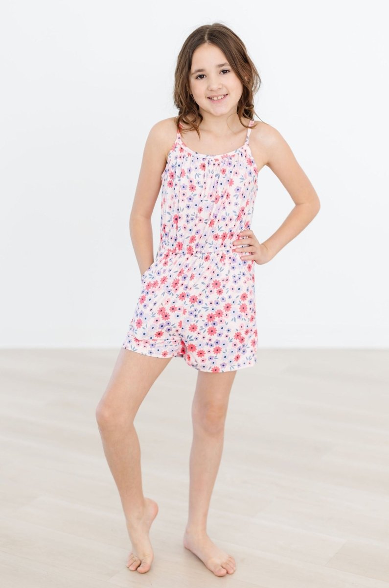 Mila & Rose ® Buttercup Strappy Play Romper for Girls Mila Rose Collection - Everetts Place Boutique - 