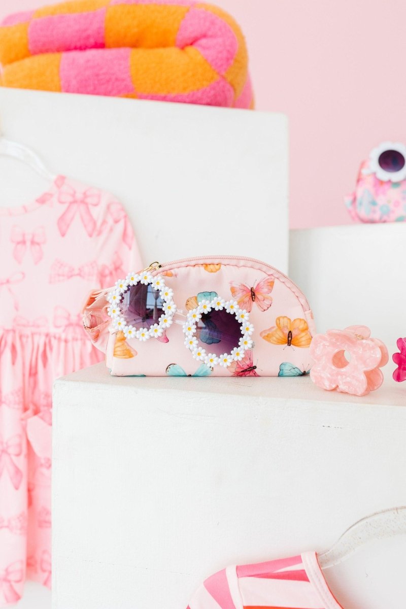 Mila & Rose ® Butterfly Kisses Kids Belt Bag Crossbody Waist Pouch - Everetts Place Boutique - 