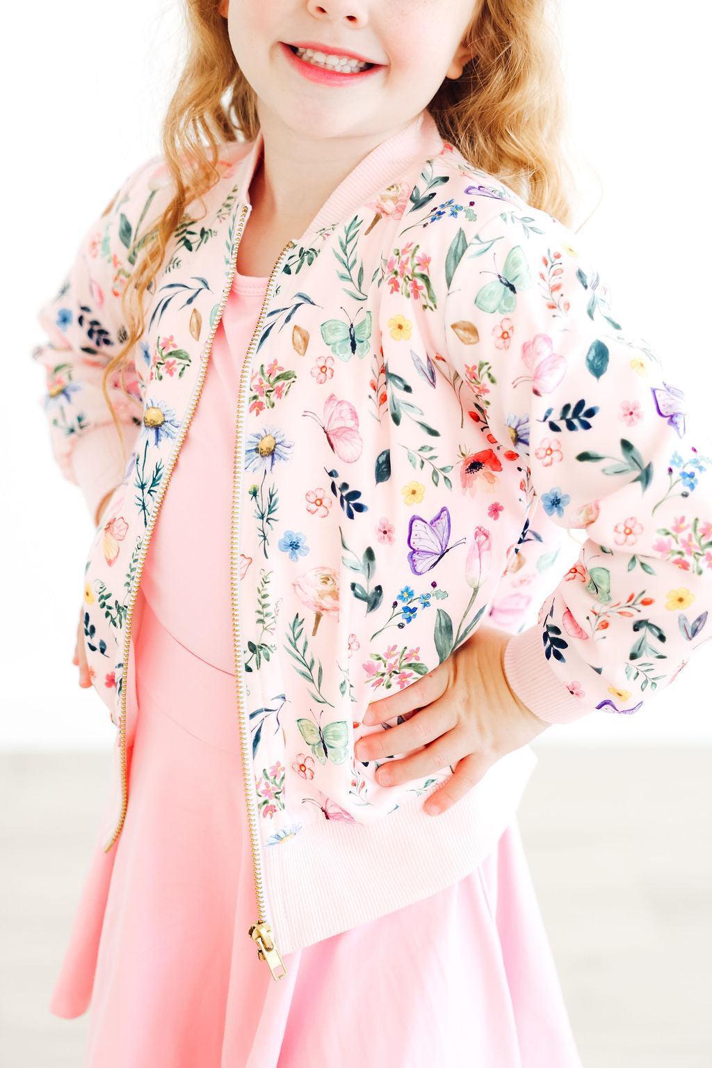 Butterfly Meadows Satin Jacket Mila And Rose Collection Mila & Rose ® Everetts Place: Online Boutique