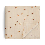 Mushie Organic Cotton Muslin Swaddle Blanket for Baby Cuddling and Nursing - Baby & Toddler > Swaddling & Receiving Blankets Swaddle