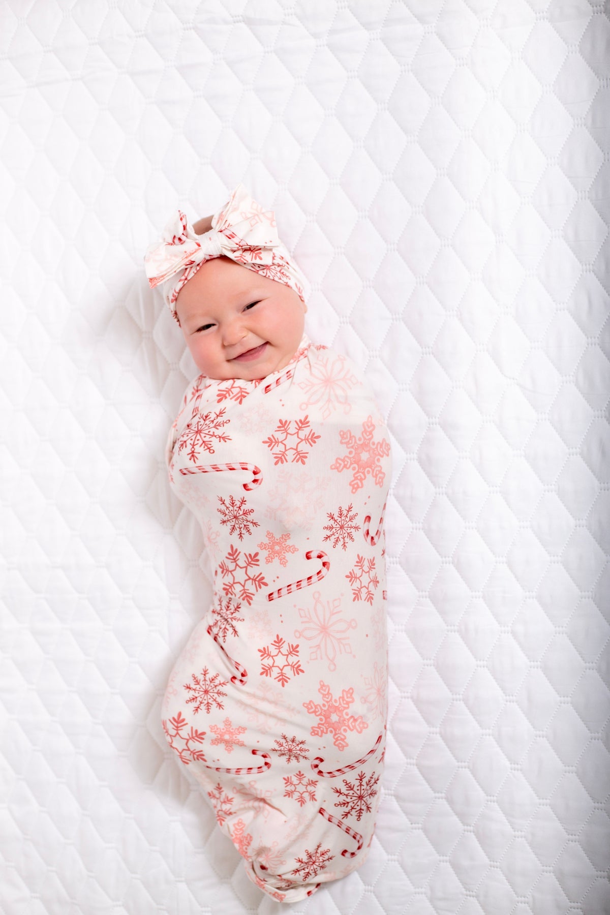 My First Candy Cane: Bamboo Swaddle by Rayn’s Tiny Stitches
