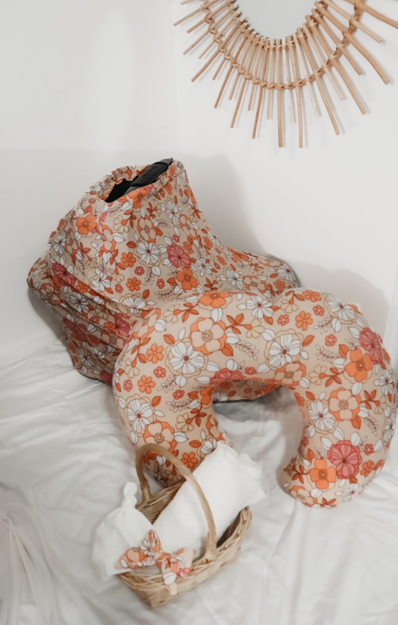 Peach Fuzz Nursing Pillow Cover By Little Mae And Co Little Mae & Co Everetts Place: Online Boutique