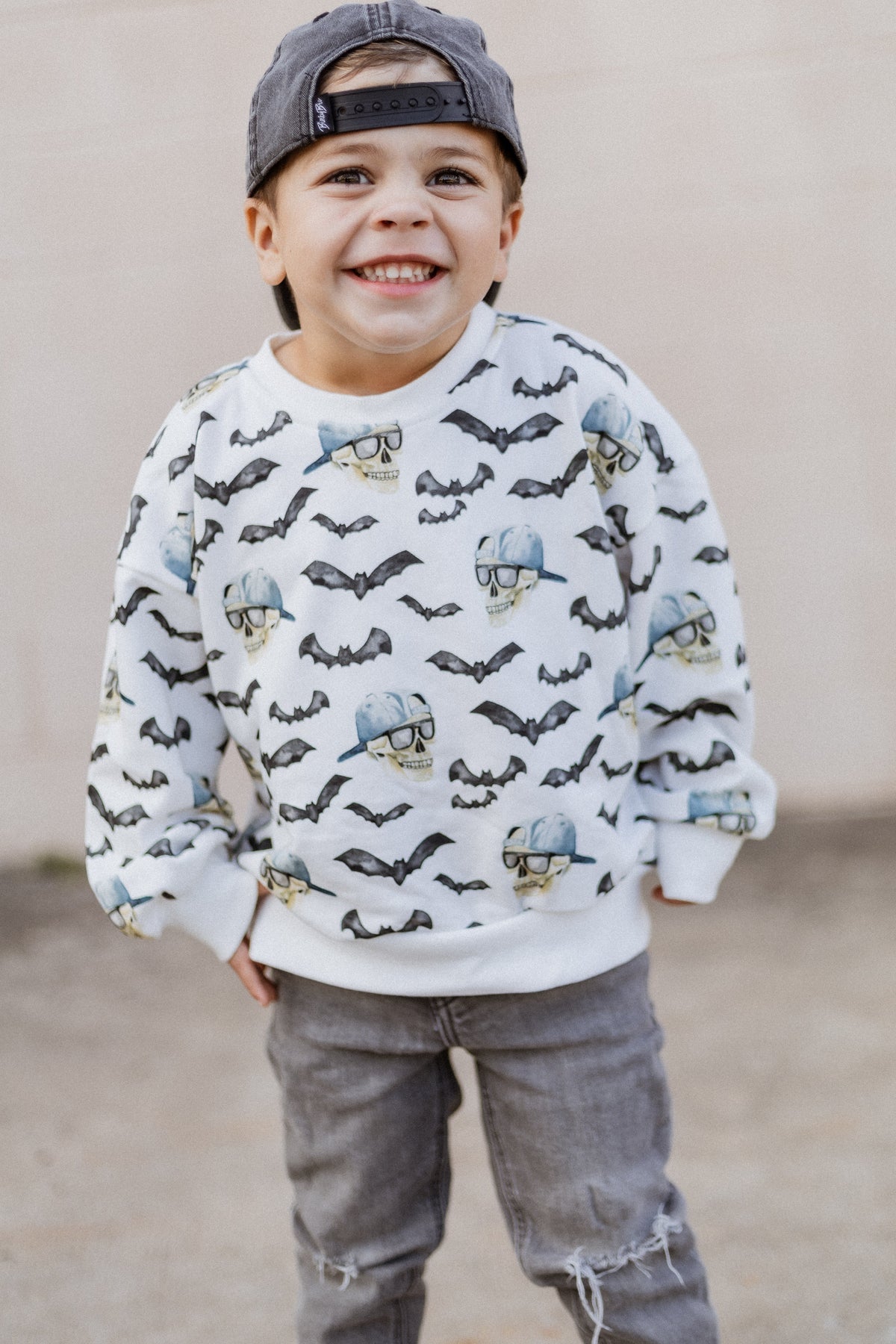Bamboo Bubble Romper, Spooky Bro by Little Joy Co. (view 3 of 15)