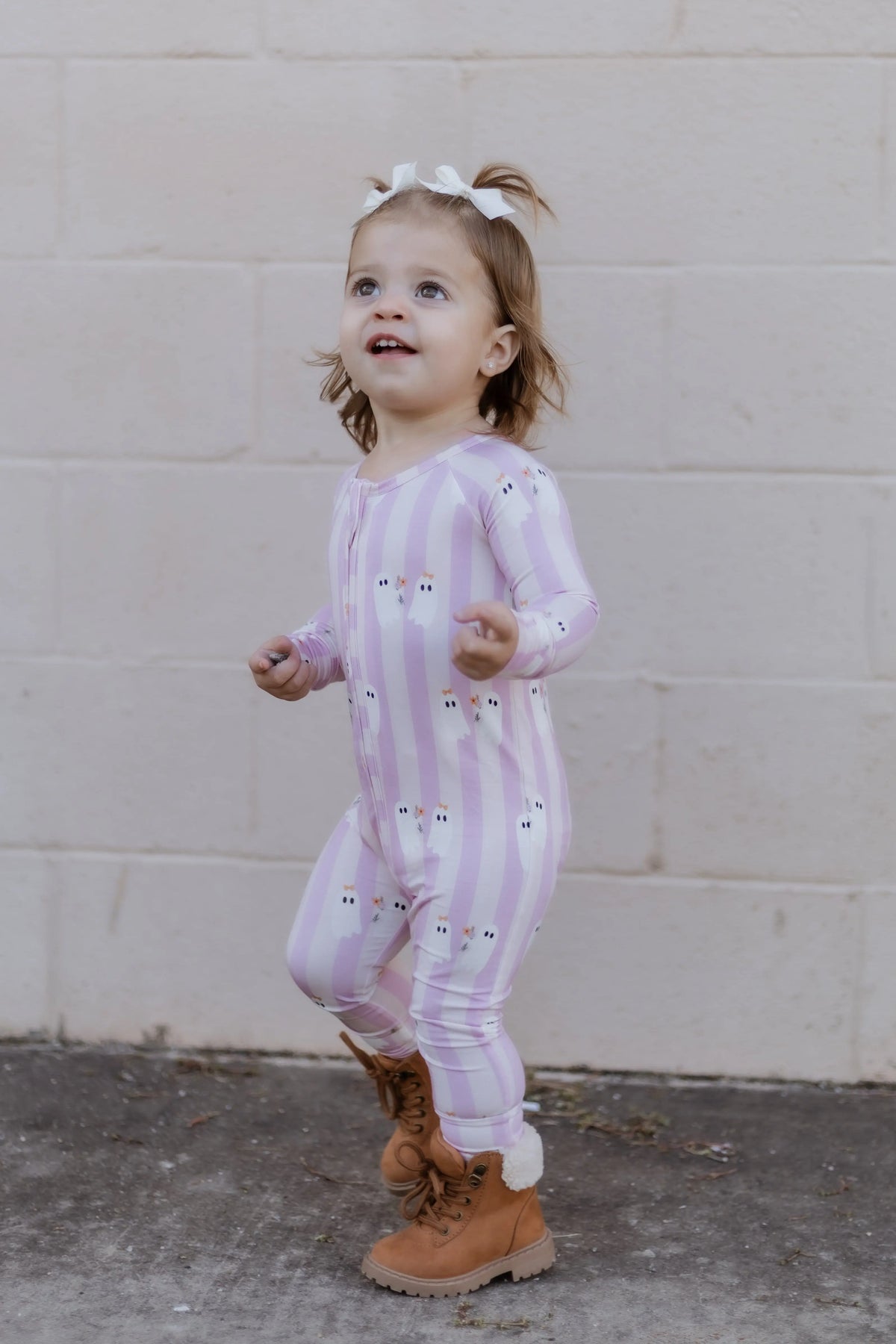 Be My Boo Halloween Bamboo Zippy Pajamas Little Joy Co. 