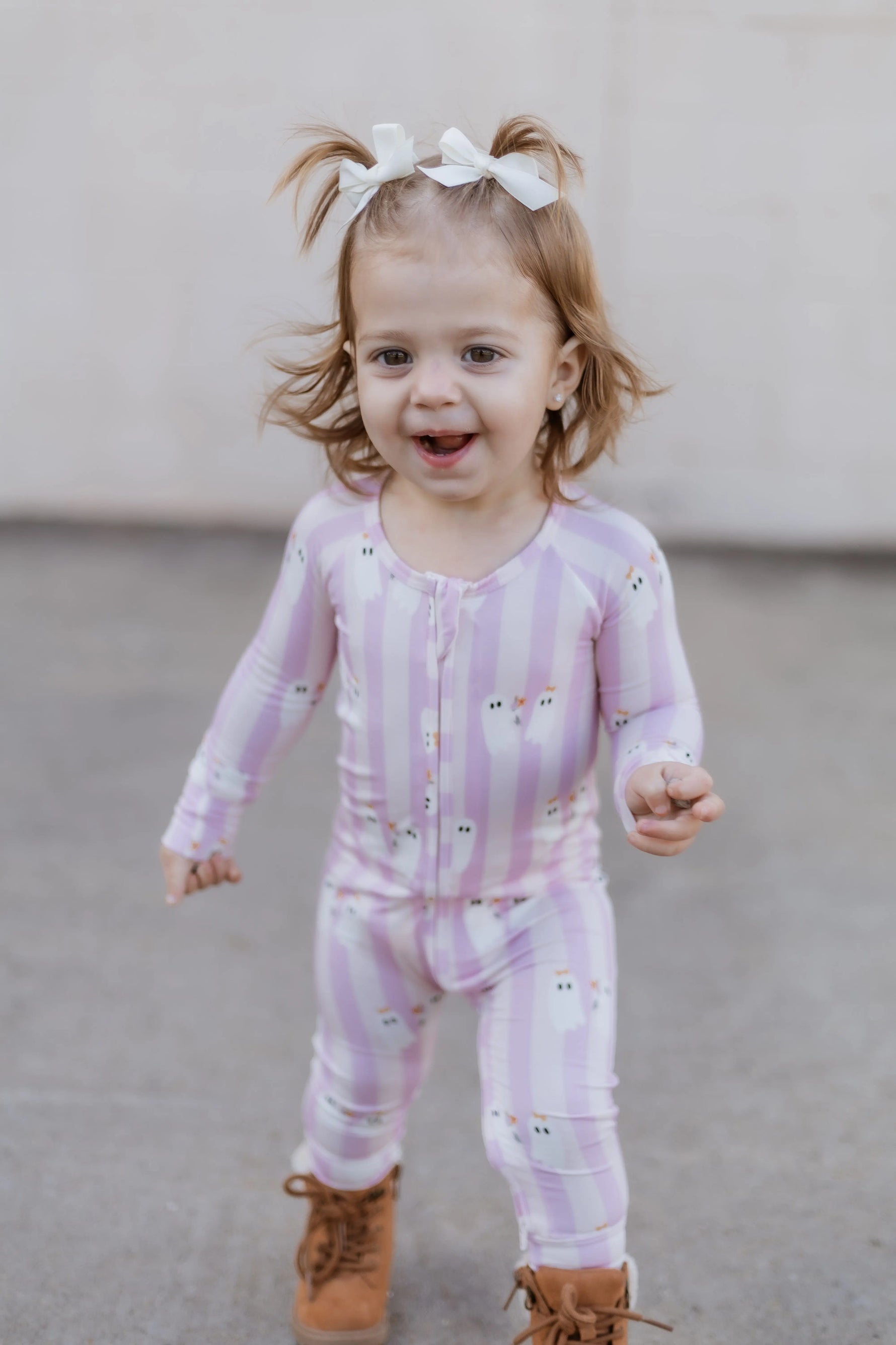 Be My Boo Halloween Bamboo Zippy Pajamas Little Joy Co. 